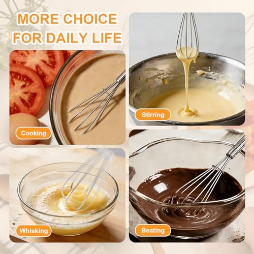 50 Pack Mini Whisk Stainless Steel - 6 Inch Small Whisks for Cooking