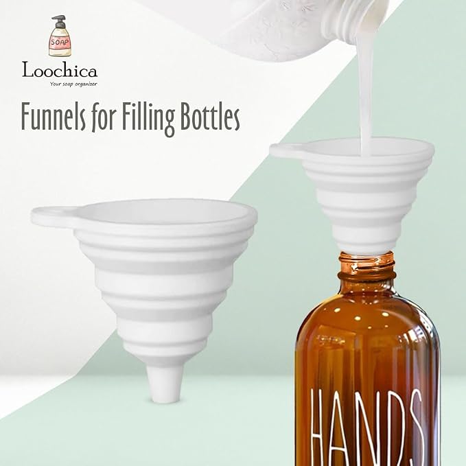 LOOCHICA Hand Amber Glass Soap Dispenser - Image 5