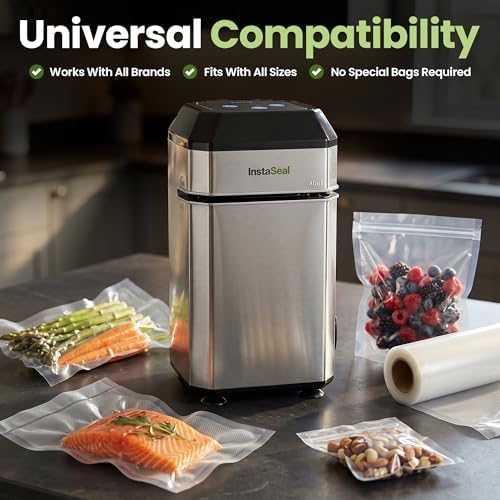 InstaSeal Upright Vacuum Sealer, 12 Bags