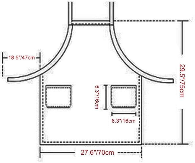 Cute Apron for Women with Pockets, Comfortable Kitchen Apron - Image 7