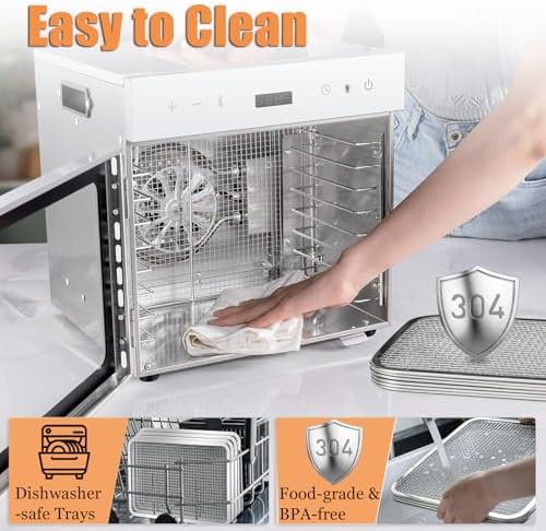 Commercial Food Dehydrator Drying Cabinet, 8-Tray
