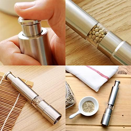Stainless Steel Salt and Pepper Grinder Set, 2 Pieces