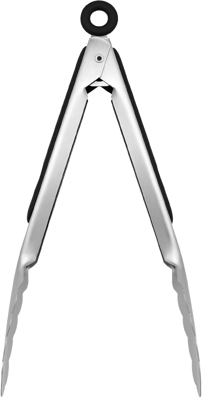 9-inch Stainless Steel Kitchen Tongs - Image 7