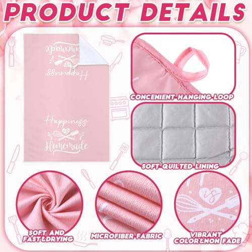 Pink Kitchen Accessories, 15-Pack