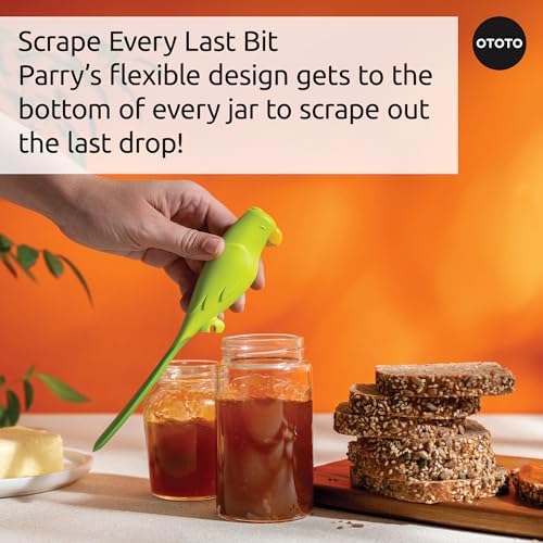 OTOTO Jar Scraper Spatula, Silicone