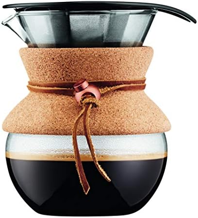 Bodum 17oz Pour Over Coffee Maker, High-Heat Borosilicate Glass with