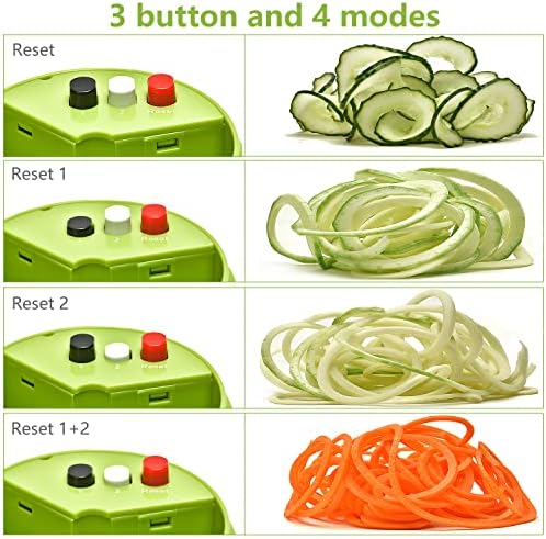 4-in-1 Handheld Vegetable Spiralizer, 8.45cm