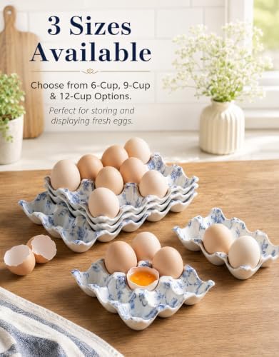 Whole Dozen Egg Tray for Fridge, Deviled Egg Holder Containers