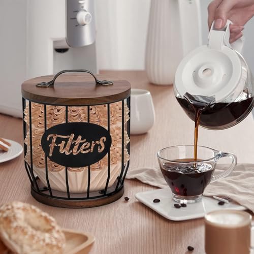 Coffee Filter Holder, Coffee Pod Storage Coffee Filter Dispenser Large