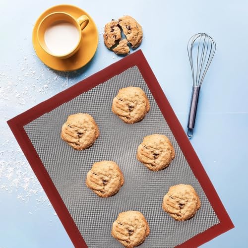 Silicone Hollowed out Baking Mat for Cookies, Reusable Non Stick