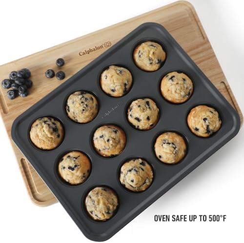 Calphalon Legacy 12 Cup PFA Free Nonstick Cupcake Muffin Pan Baking