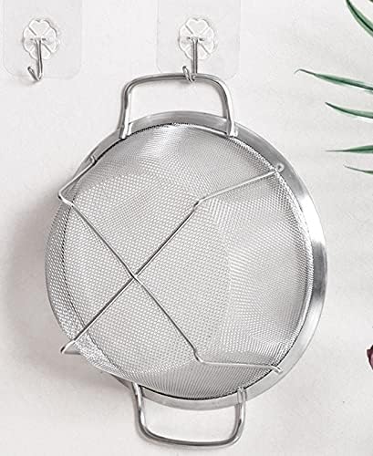 AJIODA Stainless Steel Mesh Colander Strainer Basket, 2.5 Quart Fine