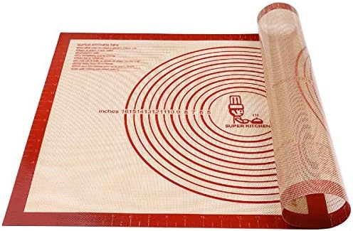 Non-slip Silicone Pastry Mat Extra Large Measurements 28''x 20''
