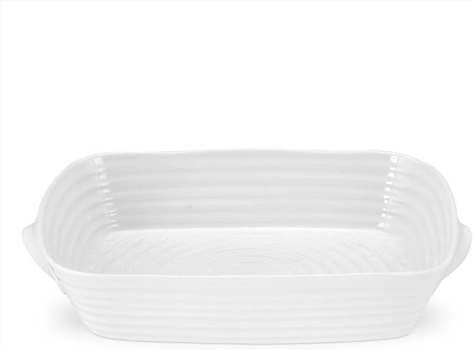 Portmeirion Sophie Conran White Medium Handled Rectangular Roasting Dish by Portmeirion