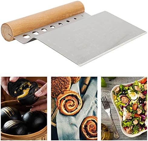 2pcs Stainless Steel Bench Scraper and Dough Cutter, Dough Pastry