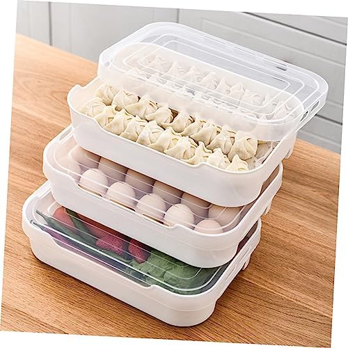 Egg Storage Box Drawer Type PP Tray with Lid for Fridge