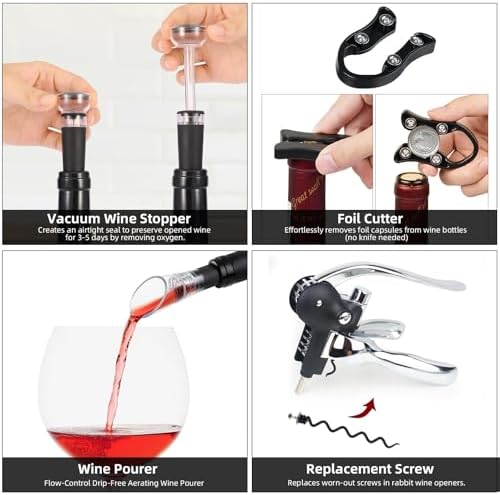 Wine Opener, Rabbit Corkscrew with Luxury Gift Box