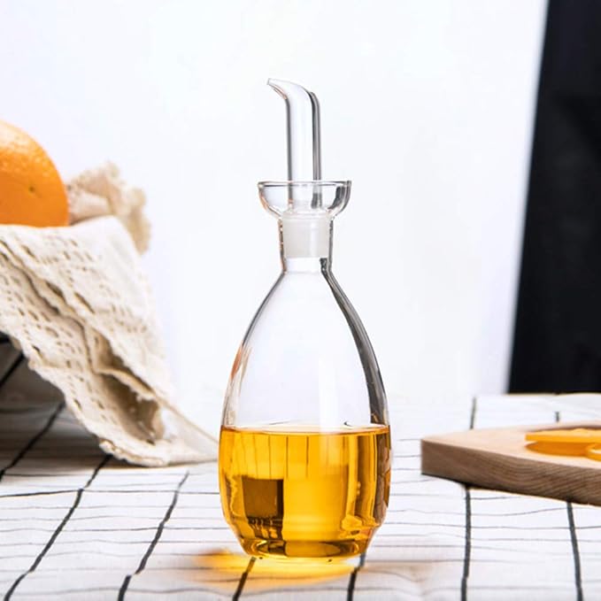 Affogato Glass Oil Bottle with Spout, Olive Oil Dispenser Vinegar Drizzler by Affogato
