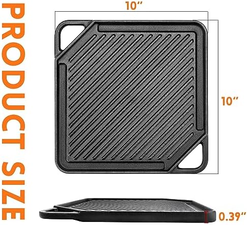 GGC Cast Iron Reversible Griddle