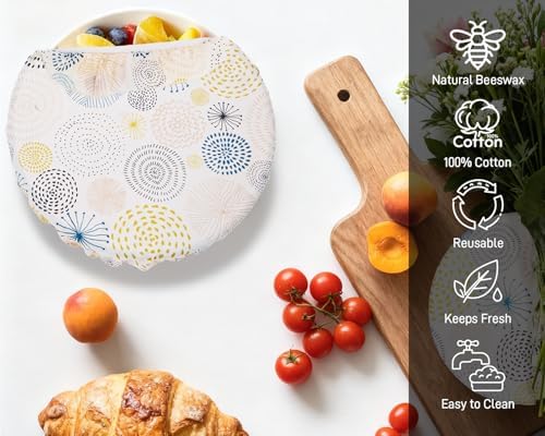 Reusable Organic Cotton Bowl Covers for Bread Proofing