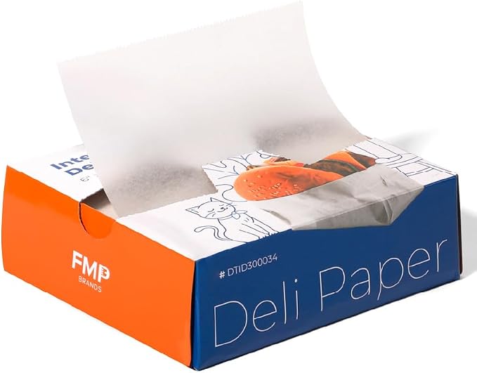 Fit Meal Prep 6 x 10.75" Wax Paper Sheets by FMPBRANDS