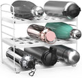 Simple Houseware Water Bottle Travel Mug Cabinet Adjustable Storage
