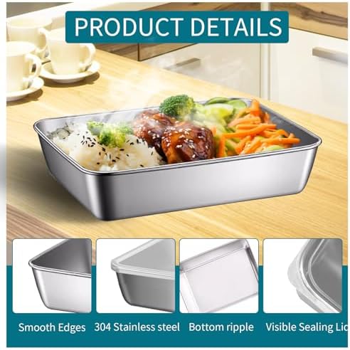 GIUOIDUO stainless steelFood Storage Containers setsstorage box with