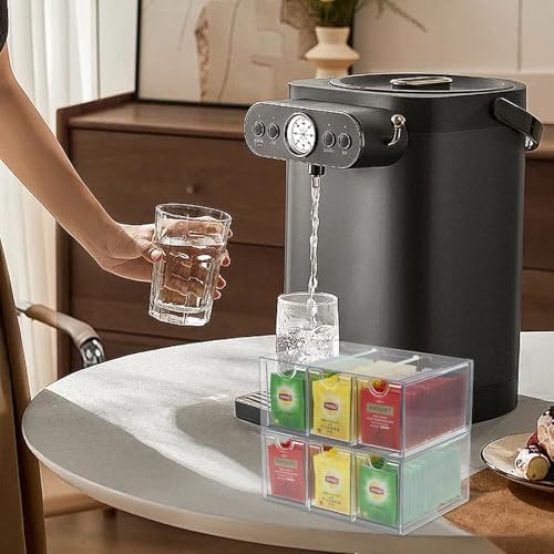 6 Drawers Tea Bag Organizer, Clear Acrylic Tea Bag Storage Holder