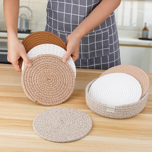 8inch Trivets for Hot Dishes, Hot pots and Pans, Extra Large Thick