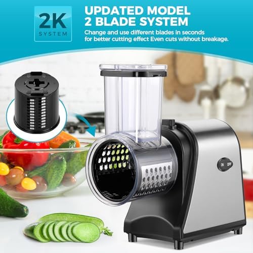 Electric Cheese Grater, 250W, 5 Blades