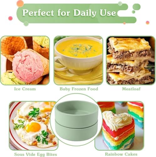 3Pcs ZHYEEDAA Air Fryer Egg Mold,Silicone Egg Molds, Individual Egg