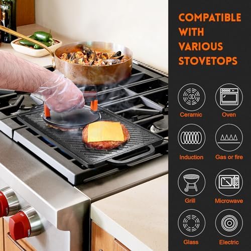 GGC Cast Iron Reversible Griddle
