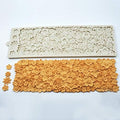 Edible Wedding Floral Flower lace Cake Silicone Embossing Texture