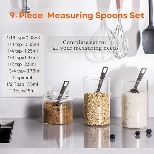 14PCS Measuring Spoons Set, 1 tbsp, 1/2 tbsp, and 1-1/16tsp Stainless