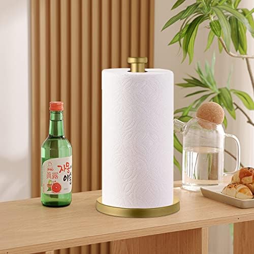 Gold Stainless Steel Countertop Paper Towel Holder
