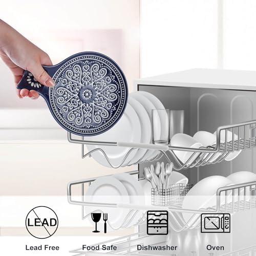 Ceramic Spoon Rest, Cooking Spoon Holder for Kitchen Counter/Stove