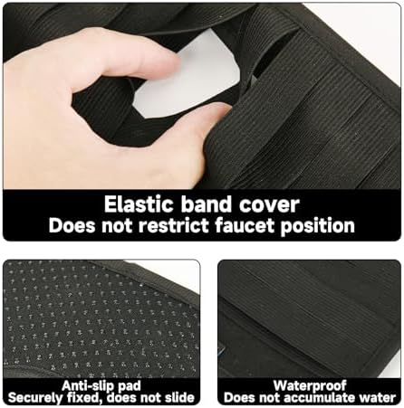 Faucet Mat for Bathroom Sink - Easy to Clean, Anti-Slip Splash Guard