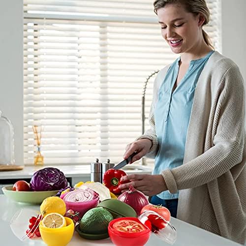 Vegetable and Fruit Storage Containers, 4 Pcs, BPA Free