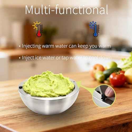 Dip Chiller Bowl Stainless Steel 35 OZ Large Capacity