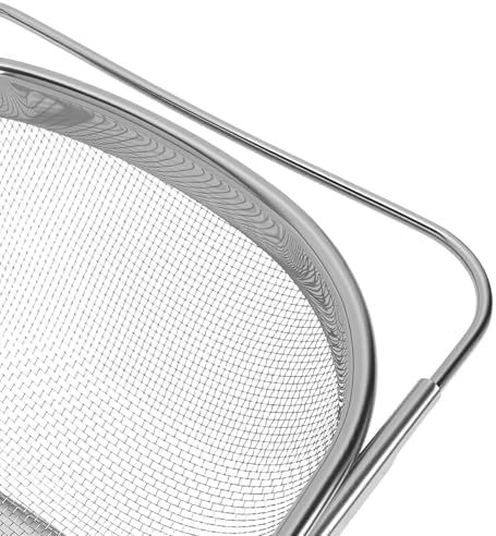 Zopsc Over Sink Expandable Stainless Steel Colander (Silver Handle)