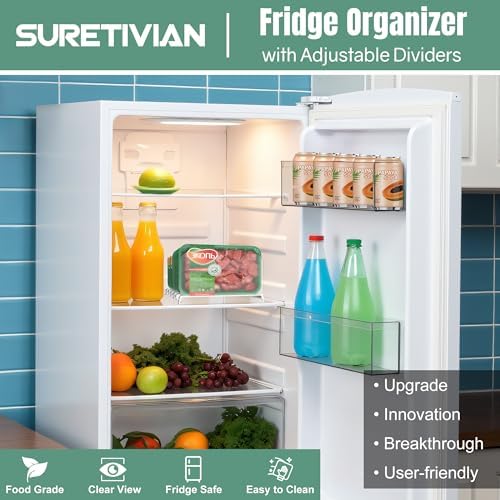 12" Freezer Organizer Rack with Removable Dividers