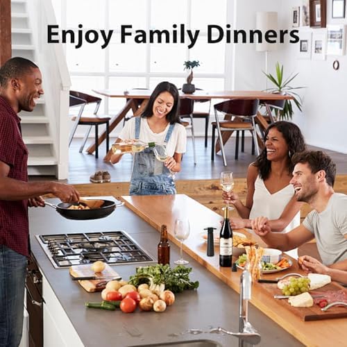 Vacuum Wine Saver Pump with 4 Reusable Stoppers, Silicone Wine Stopper