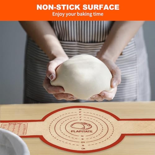 PLAPITATE Silicone Bread Sling for Dutch Oven, 2 Red Set