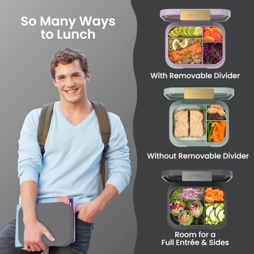 Bentgo Modern Adult Bento Lunch Box, 3-4 Compartments