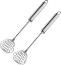 Stainless Steel Spring Coil Whisk Set 2 Pack, Wire Whip Egg Beater, Kitchen by lelasety