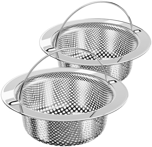 MR.SIGA Stainless Steel Kitchen Sink Strainer, 2 Pack