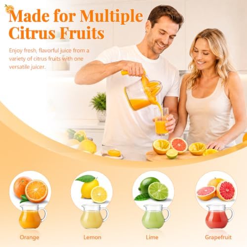 4-in-1 Orange Juicer, 16.9oz Lemon Squeezer