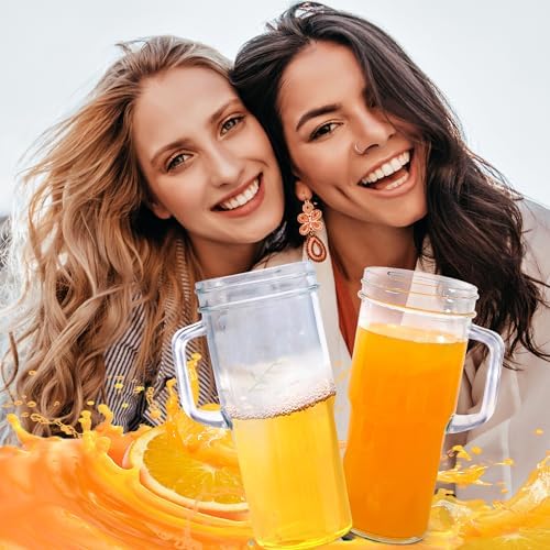 24oz Glass Cups with Lids and Straws - Glass Tumbler cup with bamboo