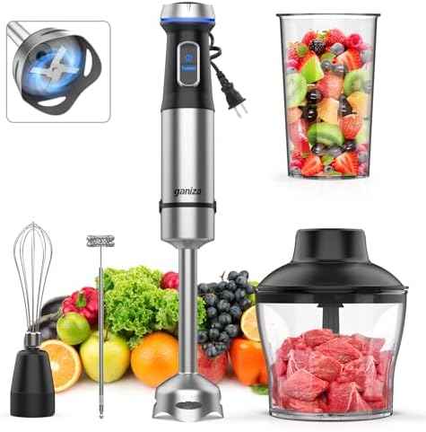 Ganiza Immersion Blender 5 in 1 Hand Blender Max 1000W Heavy Duty