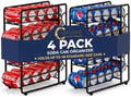 4-Pack Stackable Soda Can Organizer for Fridge,Auto-Rolling Drink